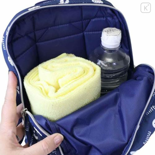 Japan Miffy Baby Backpack - Miffy : Navy White Face - 5