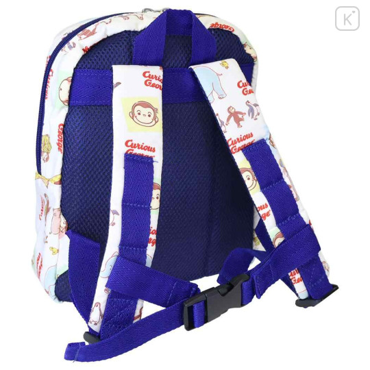 Japan Curious George Baby Backpack - White Navy - 2