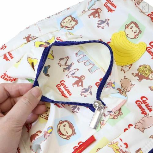 Japan Curious George Baby Backpack - White Navy - 6