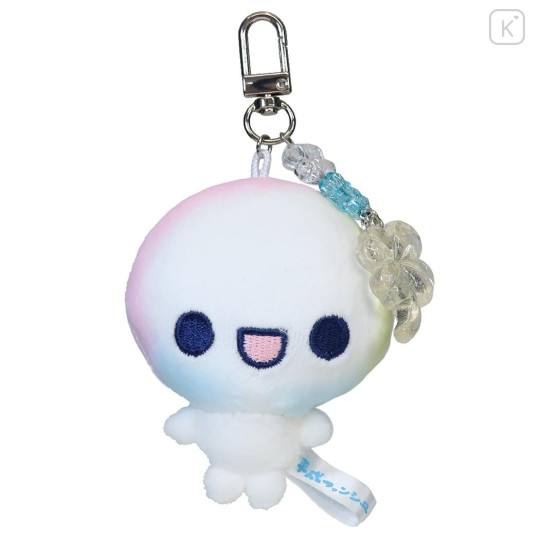 Japan Kamio Plush Keychain Bag Charm - Pukupuku Awawa Chan : Heisei Retro Happy Clover Charm - 1