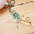 Japan Kamio Plush Keychain Bag Charm - Pukupuku Awawa Chan : Heisei Retro Happy Clover Charm - 3