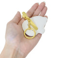 Japan Peanuts Embroidery Keychain Bag Charm & Clip - Snoopy : Face - 2