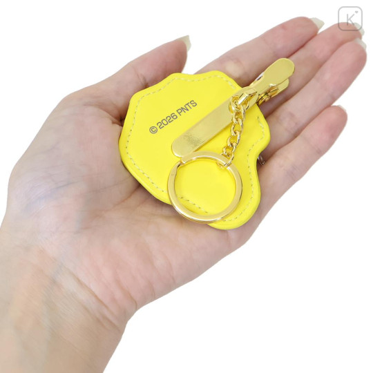Japan Peanuts Embroidery Keychain Bag Charm & Clip - Woodstock : Face - 2