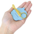 Japan Peanuts Embroidery Keychain Bag Charm & Clip - Olaf : Face - 2