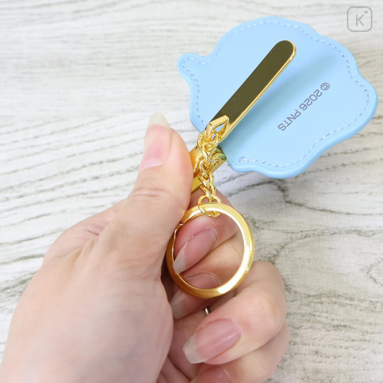 Japan Peanuts Embroidery Keychain Bag Charm & Clip - Olaf : Face - 3