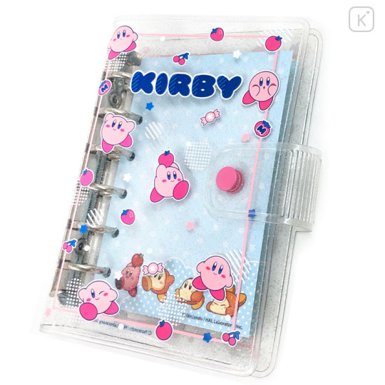 Japan Kirby 6 Hole Sticker Binder - Kirby : Fruits Pink - 1
