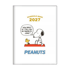 Japan Peanuts A6 Monthly Schedule Book - Snoopy & Woodstock : Joke 2027