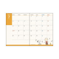 Japan Peanuts A6 Monthly Schedule Book - Snoopy : Blue Drawing 2027 - 2