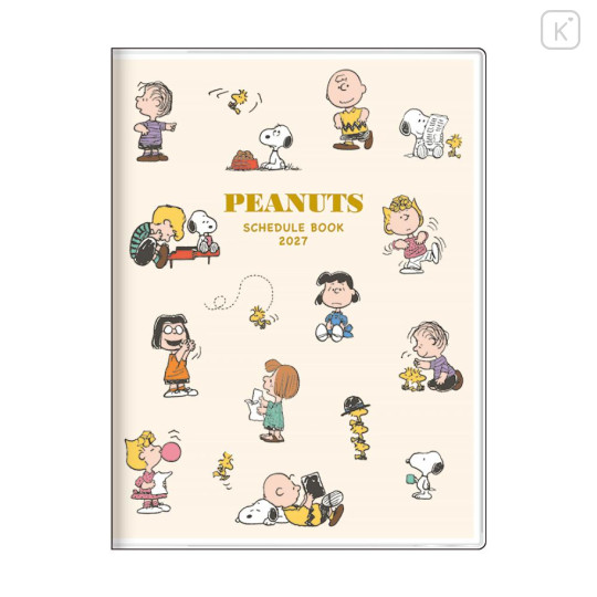 Japan Peanuts A6 Monthly Schedule Book - Snoopy : Kids 2027 - 1