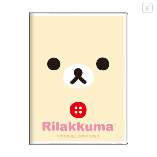 Japan San-X A6 Monthly Schedule Book - Korilakkuma : Face 2027 - 1