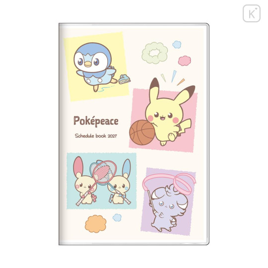 Japan Pokemon B7 Monthly Schedule Book - Espurr & Pikachu & Piplup : Pokepeace Sport 2027 - 1