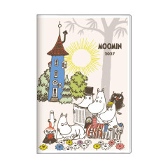 Japan Moomin B7 Monthly Schedule Book - Moomin : Characters Beige 2027