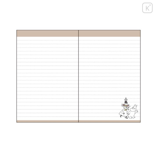 Japan Moomin B7 Monthly Schedule Book - Moomin : Characters Beige 2027 - 3
