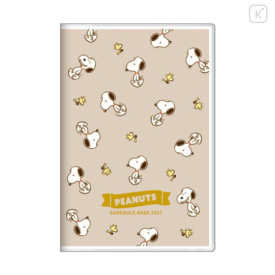 Japan Peanuts B7 Monthly Schedule Book - Snoopy & Woodstock : 2027 - 1
