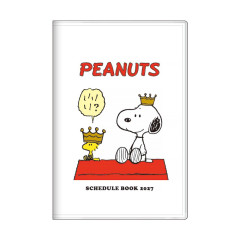 Japan Peanuts B7 Monthly Schedule Book - Snoopy & Woodstock : Crown 2027
