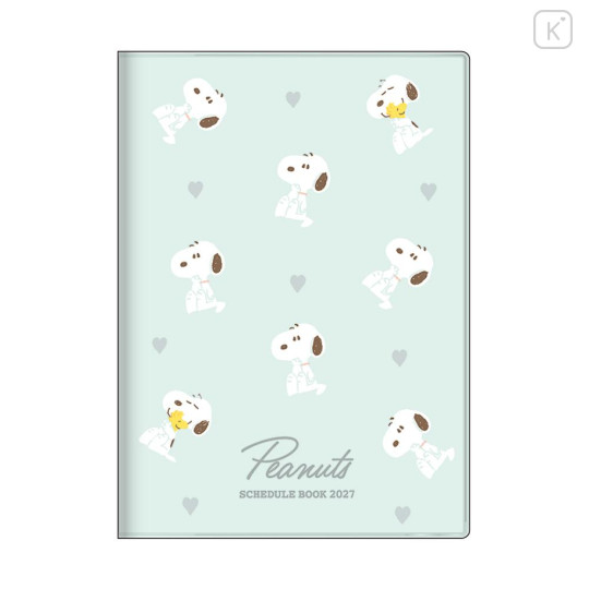 Japan Peanuts B6 Monthly Schedule Book - Snoopy & Woodstock : Mint 2027 - 1