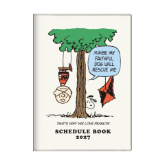 Japan Peanuts B6 Monthly Schedule Book - Snoopy : Play w Charlie 2027