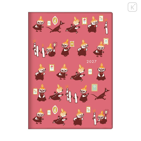 Japan Moomin B6 Monthly Schedule Book - Hattifatteners & Little My : Chase 2027 - 1