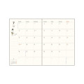 Japan Moomin B6 Monthly Schedule Book - Moomin : Characters Flower 2027 - 2