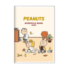Japan Peanuts B6 Planner Monthly & Weekly Schedule Book - Snoopy : Relax w Kids 2027