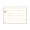 Japan Peanuts B6 Planner Monthly & Weekly Schedule Book - Snoopy : Relax w Kids 2027 - 2