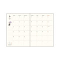 Japan Moomin B6 Planner Monthly & Weekly Schedule Book - Moomin : Characters 2027 - 2