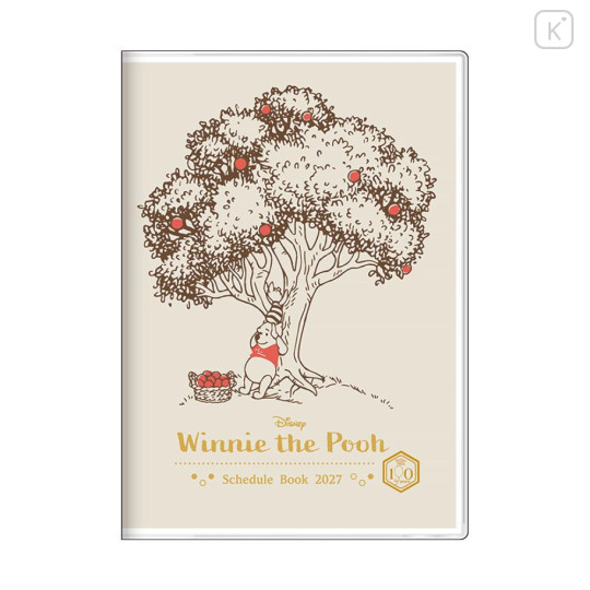 Japan Disney B6 Planner Monthly & Weekly Schedule Book - Piglet & Pooh : Orange Tree 2027 - 1