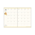 Japan Disney B6 Planner Monthly & Weekly Schedule Book - Piglet & Pooh : Orange Tree 2027 - 2