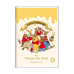 Japan Disney B6 Planner Monthly & Weekly Schedule Book - Winnie the Pooh : Celebrate w Friends 2027