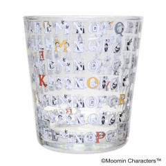 Japan Moomin Glass Tumbler - Moomin : Letters