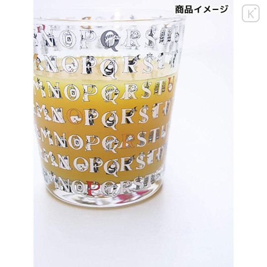 Japan Moomin Glass Tumbler - Moomin : Letters - 3