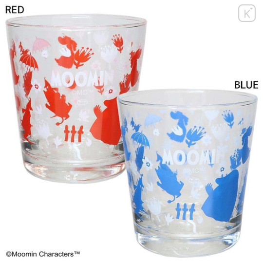 Japan Moomin Glass Tumbler - Red - 2