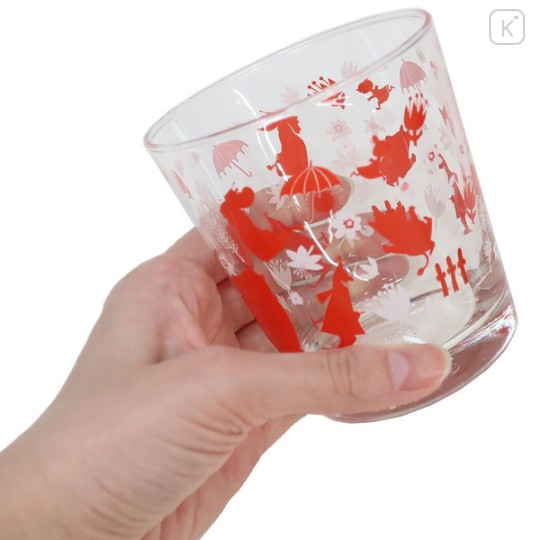 Japan Moomin Glass Tumbler - Red - 3