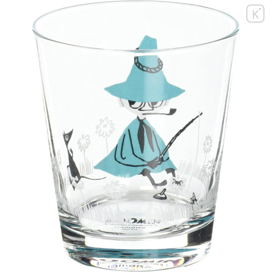 Japan Moomin Glass Tumbler - Snufkin : Fishing - 1