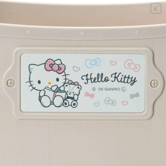 Japan Sanrio Mini Soft Bucket - Hello Kitty : Beige - 3