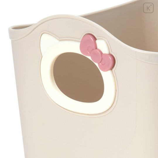 Japan Sanrio Mini Soft Bucket - Hello Kitty : Beige - 4
