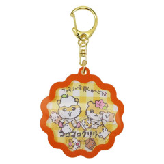 Japan Sanrio Shaka Shaka Keychain - Corocorokuririn : The Whole Family Gather Red