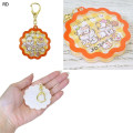 Japan Sanrio Shaka Shaka Keychain - Corocorokuririn : The Whole Family Gather Red - 2
