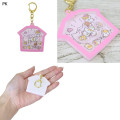 Japan Sanrio Shaka Shaka Keychain - Corocorokuririn : The Whole Family Gather Pink - 2