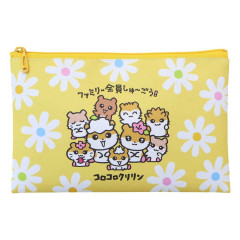 Japan Sanrio Flat Pouch - Corocorokuririn : The Whole Family Gather