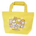 Japan Sanrio Mini Tote Bag - Corocorokuririn : The Whole Family Gather Yellow - 1