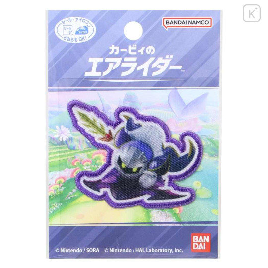 Japan Kirby Versatile Iron-On and Sticker Patch - Kirby's Air Rider : Meta Knight & Devil Star - 1
