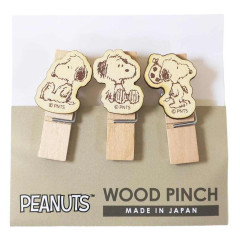 Japan Peanuts Wooden Clothespin Set - Snoopy : Brother Andy