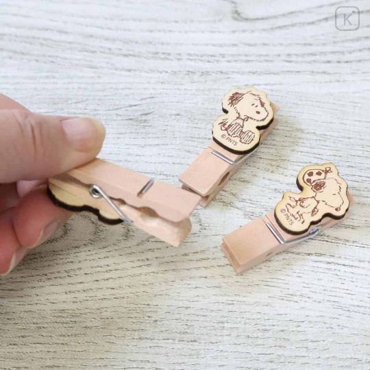 Japan Peanuts Wooden Clothespin Set - Snoopy : Brother Andy - 2