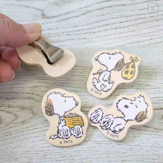 Japan Peanuts Big Clip Set - Snoopy : Brother Andy - 2