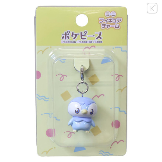 Japan Pokemon Tiny Figure Charm - Piplup : Pokepeace 3D - 1