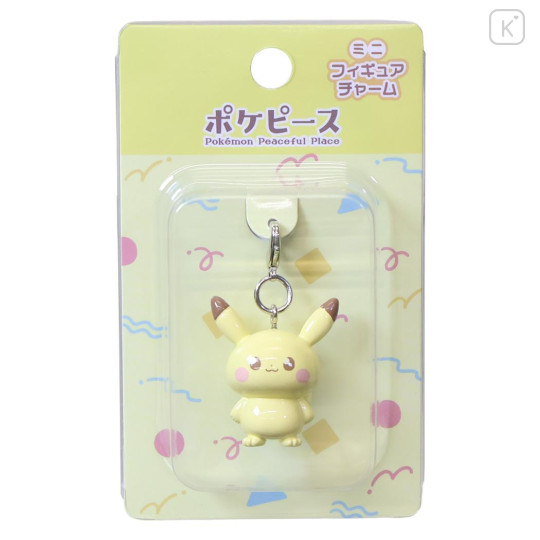 Japan Pokemon Tiny Figure Charm - Pikachu : Pokepeace 3D - 1
