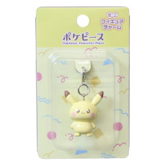 Japan Pokemon Tiny Figure Charm - Pikachu : Pokepeace 3D