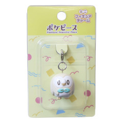 Japan Pokemon Tiny Figure Charm - Rowlet : Pokepeace 3D