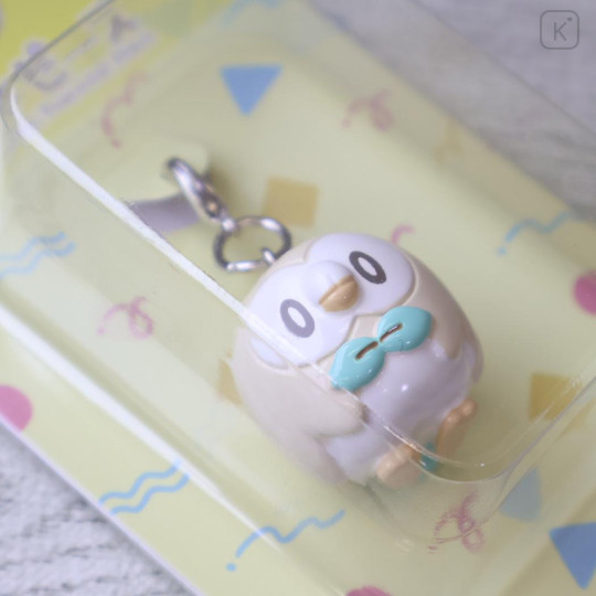 Japan Pokemon Tiny Figure Charm - Rowlet : Pokepeace 3D - 2